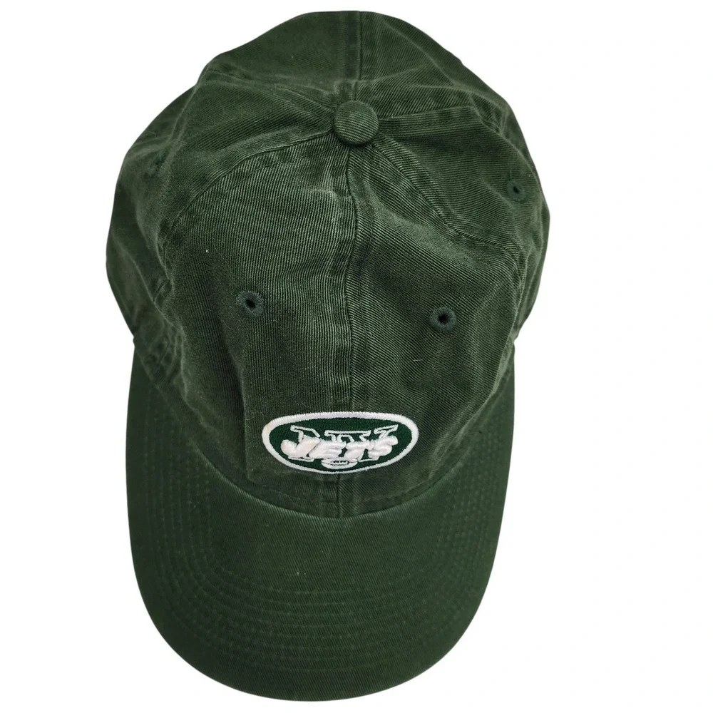 Reebok NFL New York Jets Hat Mens Green Cotton Adjustable Strap Dad Cap Logo - Picture 6 of 9